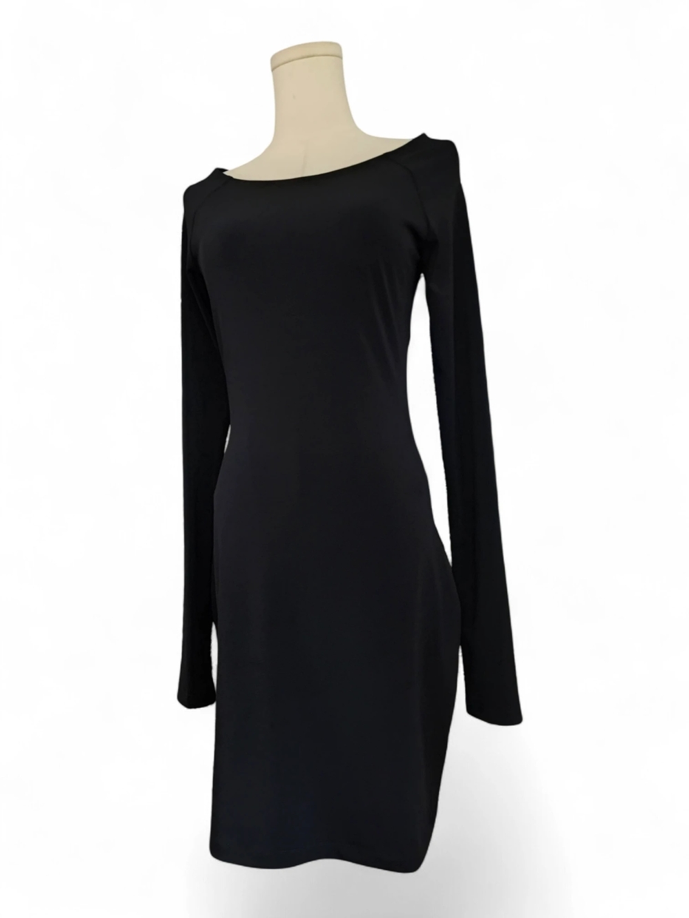 Elizabeth and James Black Bodycon Mesh Sheer Back Dress Womens Medium - Picture 7 of 10